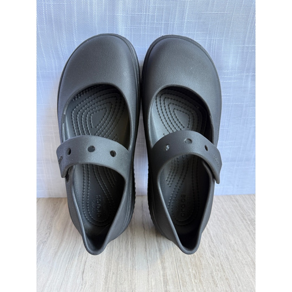 CROCS Women's Black Platform Mary Jane Clog - Picture 2 of 12